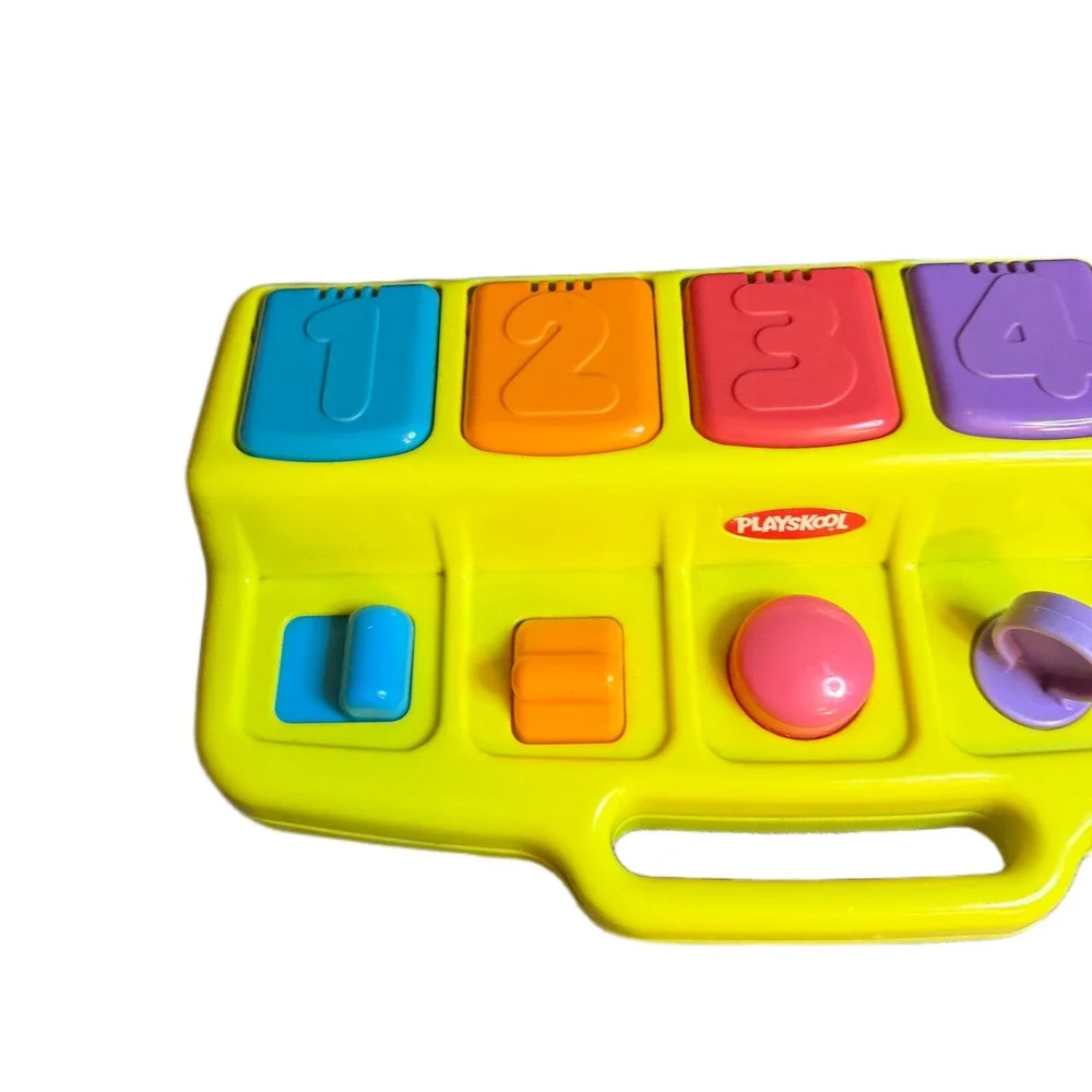 Playskool Busy Poppin Pals Animals Numbers Interactive Toddler Toy Yellow